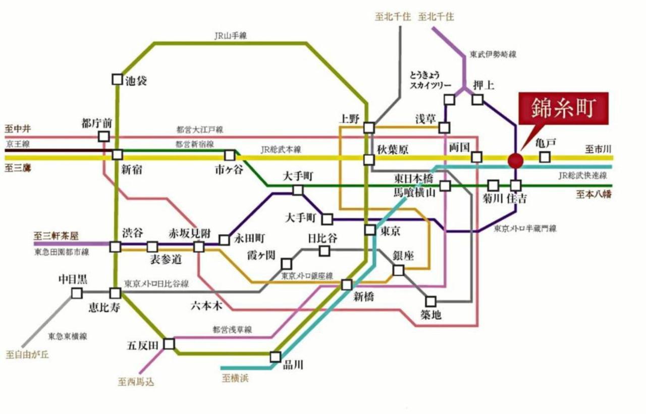 錦糸町ハウス Lägenhet Tokyo prefektur Exteriör bild